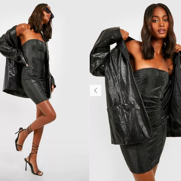 Boohoo NWT Snake Print Minidress - Picture 3 of 3